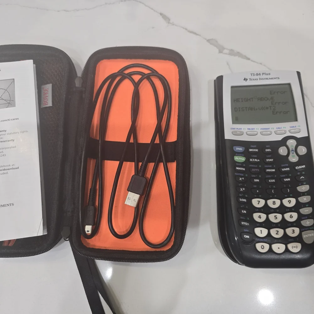 Ti-84 Plus Texas Instruments Black Graphing Calculator. NWT